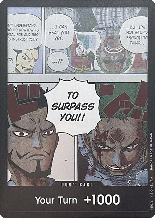 DON!! Card (Mihawk & Zoro) (Double Pack Set Vol. 3)