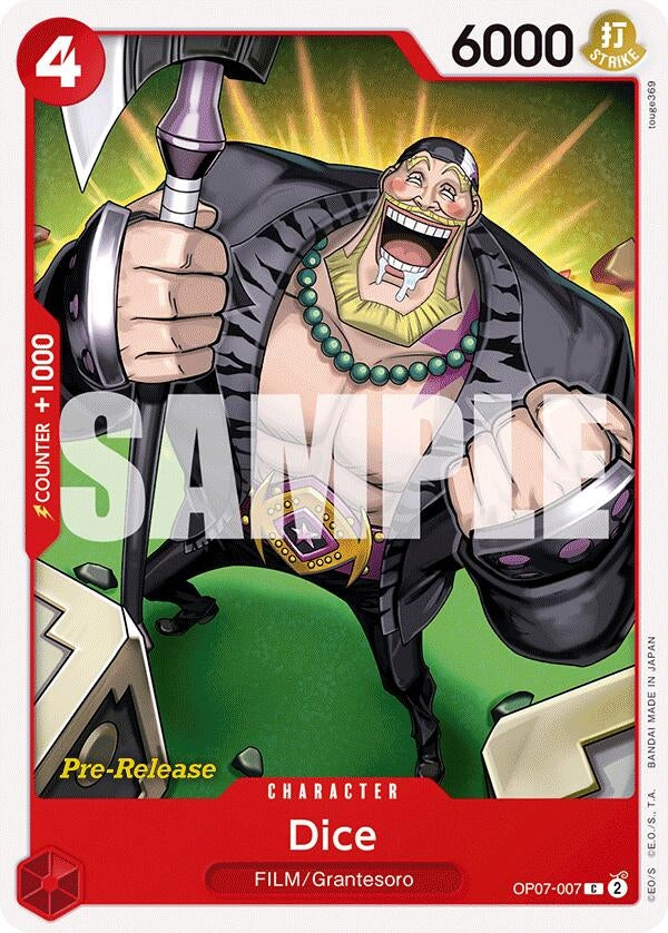 Image for Dice (OP07-007) - One Piece Card Game