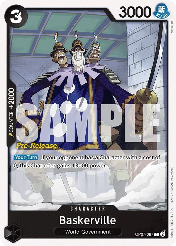 Image for Baskerville (OP07-087) - One Piece Card Game