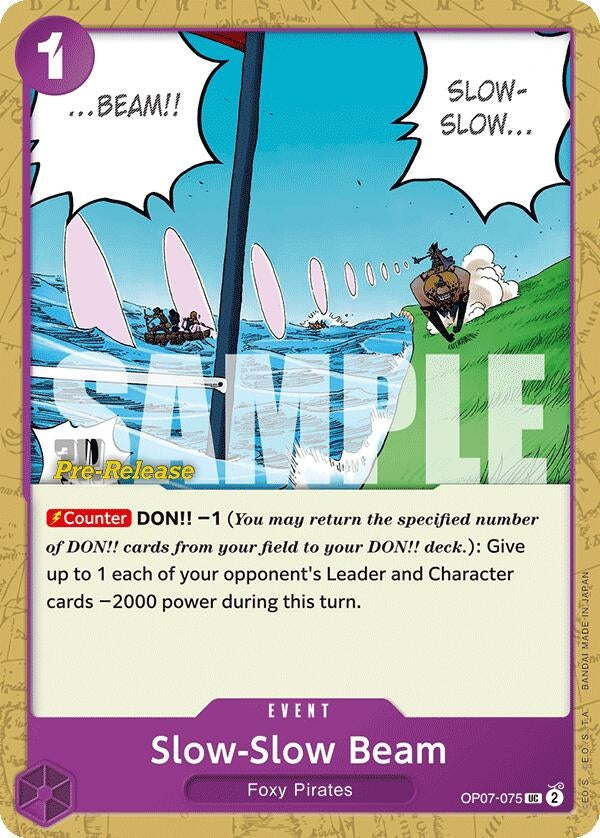 Image for Slow-Slow Beam (OP07-075) - One Piece Card Game