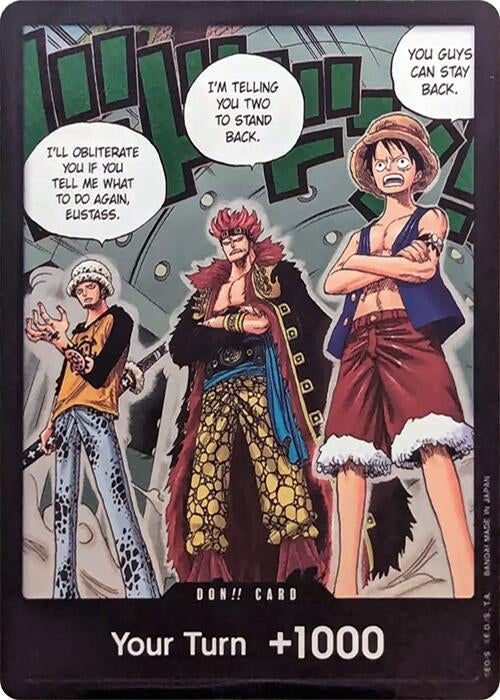 DON!! Card (Trafalgar Law, Eustass Kid and Monkey.D.Luffy) (Double Pack Set Vol. 4) [OP07]