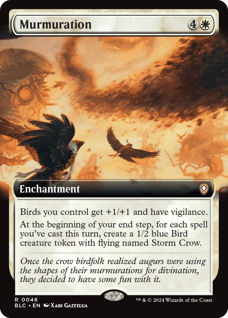Image for Murmuration (Extended Art) (46) (BLC) - Magic: The Gathering