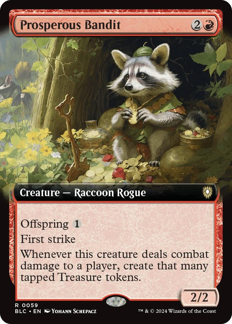Image for Prosperous Bandit (Extended Art) (59) (BLC) - Magic: The Gathering
