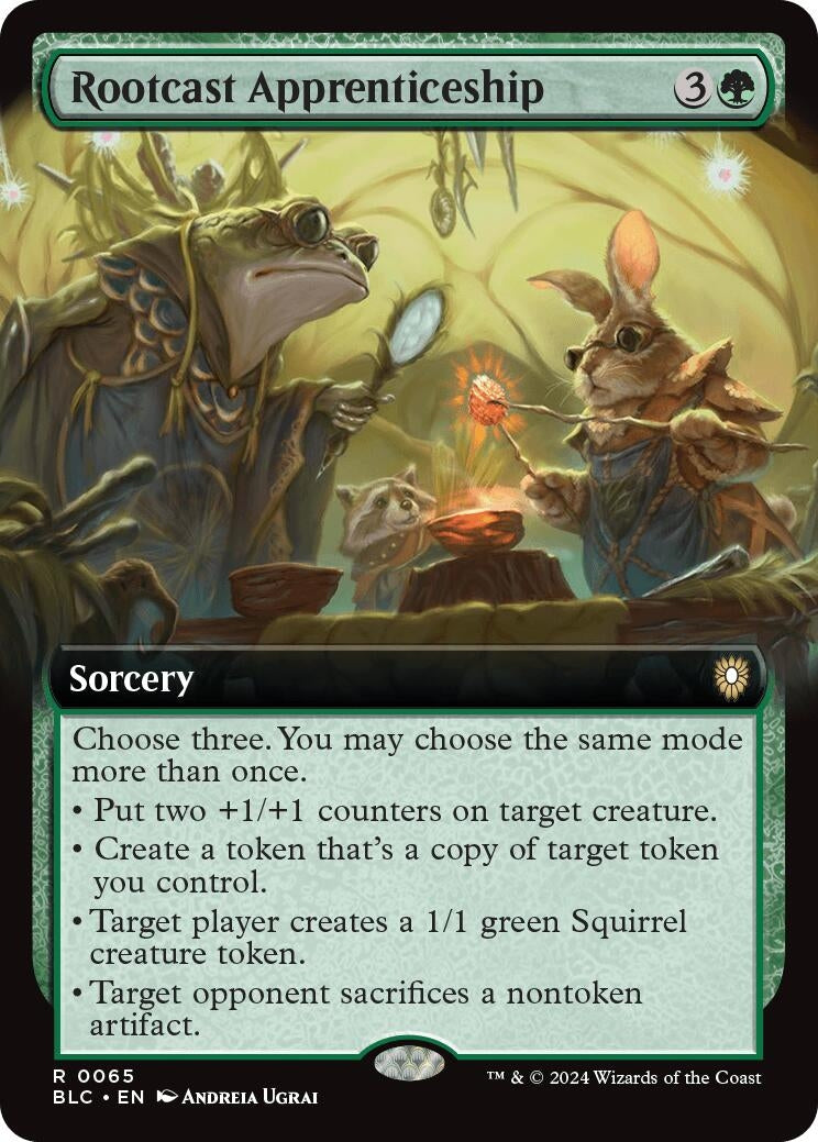 Image for Rootcast Apprenticeship (Extended Art) (65) (BLC) - Magic: The Gathering