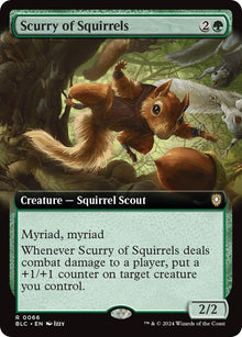 Image for Scurry of Squirrels (Extended Art) (66) (BLC) - Magic: The Gathering