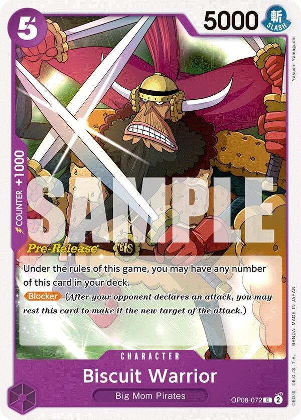 Image for Biscuit Warrior (OP08-072) (OP08 PRE) - One Piece Card Game