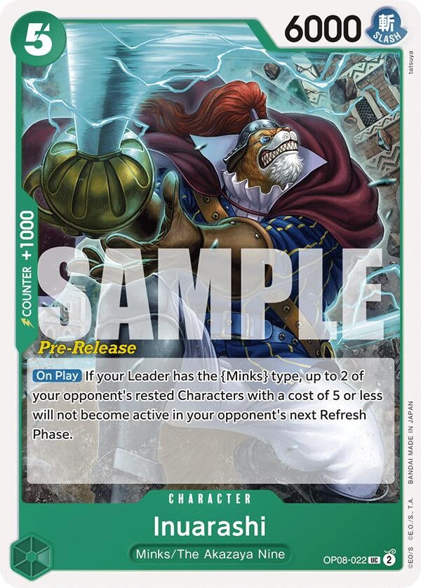 Image for Inuarashi (OP08-022) (OP08 PRE) - One Piece Card Game