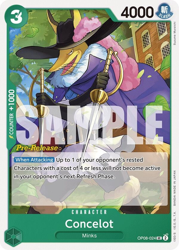 Image for Concelot (OP08-024) (OP08 PRE) - One Piece Card Game