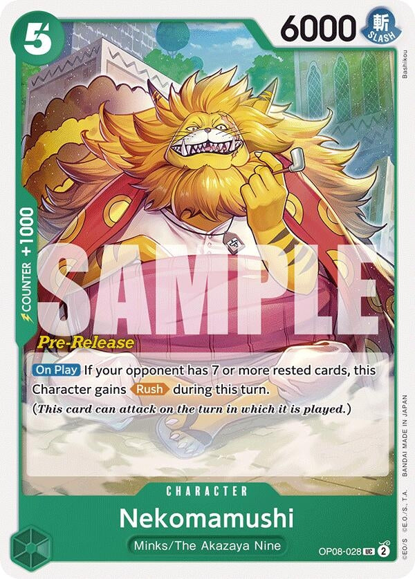 Image for Nekomamushi (OP08-028) (OP08 PRE) - One Piece Card Game