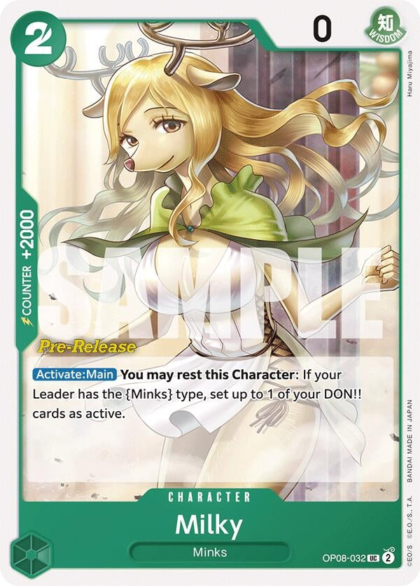Image for Milky (OP08-032) (OP08 PRE) - One Piece Card Game