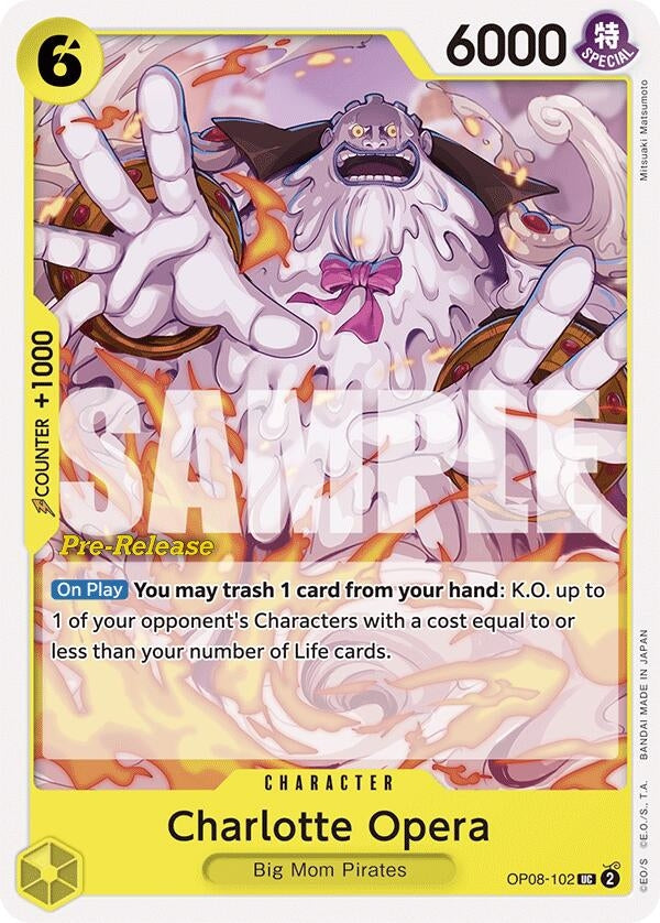 Image for Charlotte Opera (OP08-102) (OP08 PRE) - One Piece Card Game