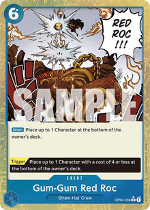 Gum-Gum Red Roc (Textured Foil)