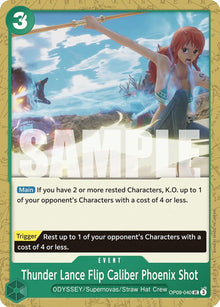 Thunder Lance Flip Caliber Phoenix Shot (OP09-040) [Emperors in the New World]