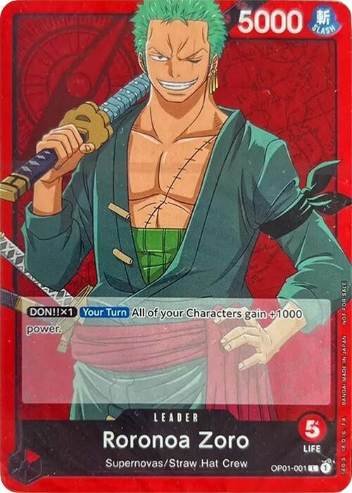 Roronoa Zoro (OP01-001) [One Piece Demo Deck Cards]
