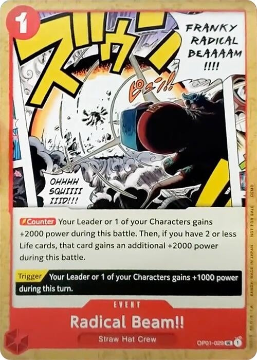 Radical Beam!! (OP01-029) [One Piece Demo Deck Cards]