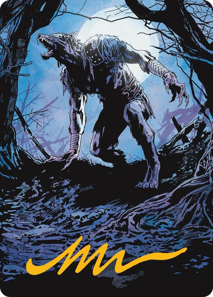 Image for Krallenhorde Howler Art Card (Gold-Stamped Signature) (19) - Magic: The Gathering