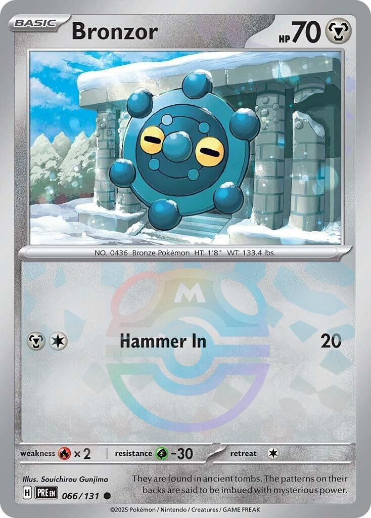 Bronzor (066/131) (Master Ball Pattern) [Scarlet & Violet: Prismatic Evolutions]
