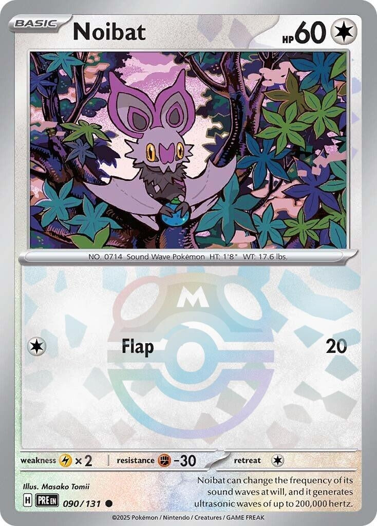 Noibat (090/131) (Master Ball Pattern) [Scarlet & Violet: Prismatic Evolutions]