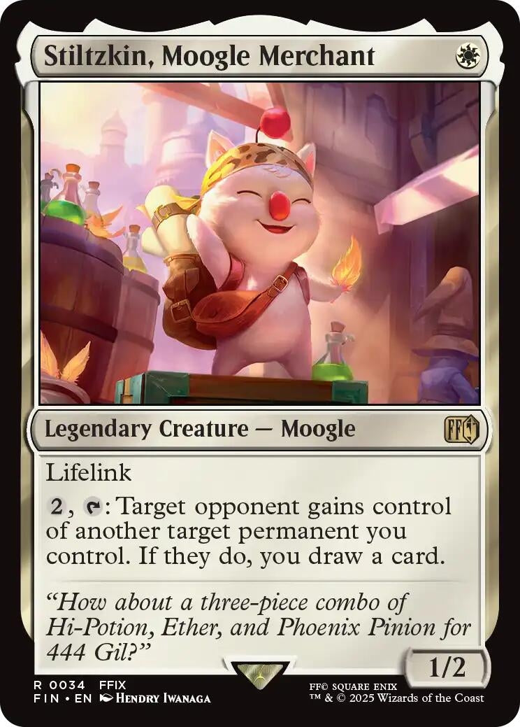 Image for Stiltzkin, Moogle Merchant (34) (FIN) - Magic: The Gathering