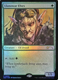 Image for Llanowar Elves (0800) (Rainbow Foil) (800) [Secret Lair Drop Series] - Magic: The Gathering