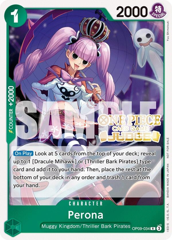 Image for Perona (Judge Pack Vol. 5) (OP09-034) (OP-PR) - One Piece Card Game