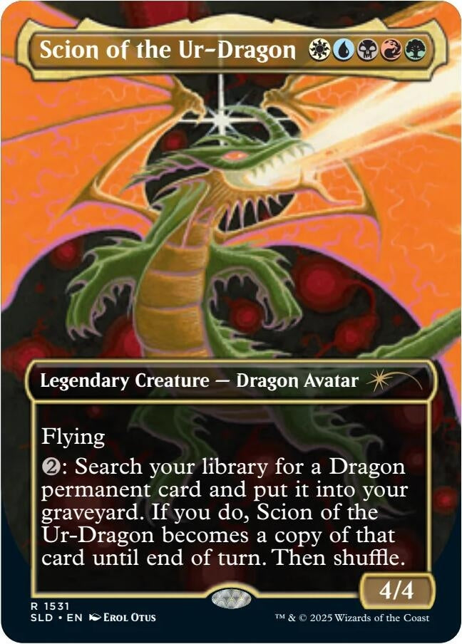 Image for Scion of the Ur-Dragon (Rainbow Foil) (1531) [Secret Lair Drop Series] - Magic: The Gathering