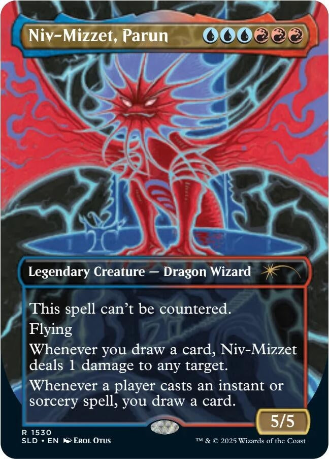 Image for Niv-Mizzet, Parun (Rainbow Foil) (1530) [Secret Lair Drop Series] - Magic: The Gathering