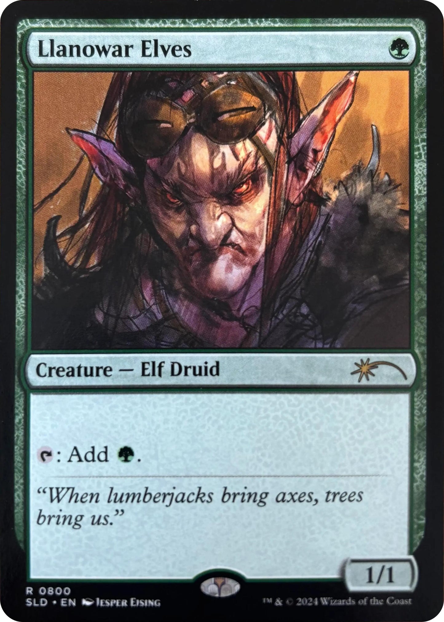 Image for Llanowar Elves (0800) (800) [Secret Lair Drop Series] - Magic: The Gathering