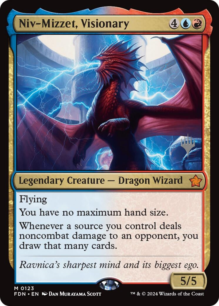 Image for Niv-Mizzet, Visionary (123) [Promo Pack: Duskmourn: House of Horror] - Magic: The Gathering