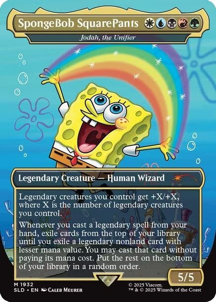 Image for SpongeBob SquarePants - Jodah, the Unifier (1932) [Secret Lair Drop Series] - Magic: The Gathering