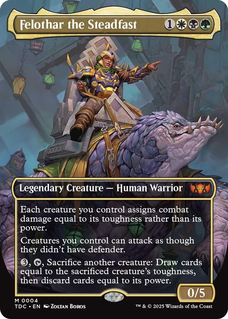 Felothar the Steadfast (Borderless) (4) (TDC)