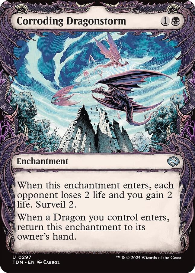 Image for Corroding Dragonstorm (Showcase) (297) (TDM) - Magic: The Gathering