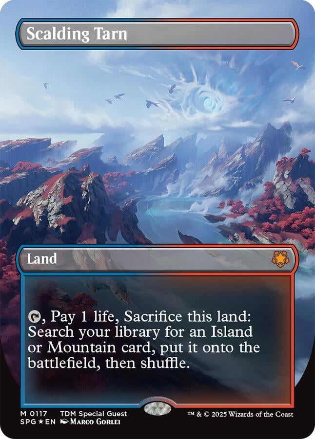 Image for Scalding Tarn (Borderless) (Dragonscale Foil) (117) (SPG) - Magic: The Gathering