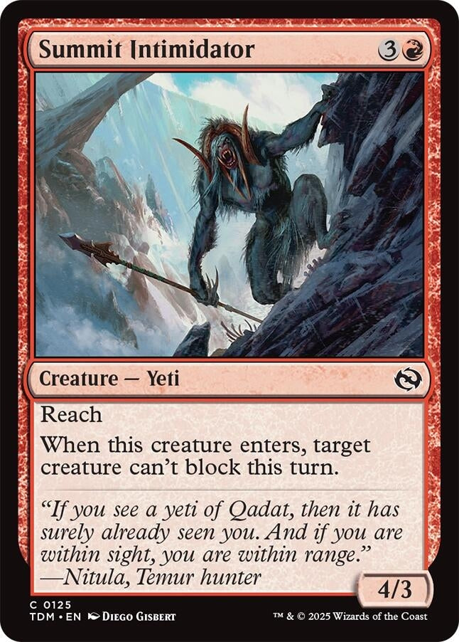 Image for Summit Intimidator (125) (TDM) - Magic: The Gathering