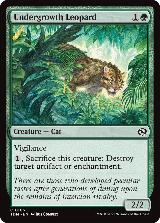 Image for Undergrowth Leopard (165) (TDM) - Magic: The Gathering