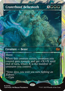 Image for Craterhoof Behemoth (Showcase) (Halo Foil) (414) (TDM) - Magic: The Gathering