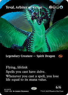 Image for Teval, Arbiter of Virtue (Borderless) (373) (TDM) - Magic: The Gathering