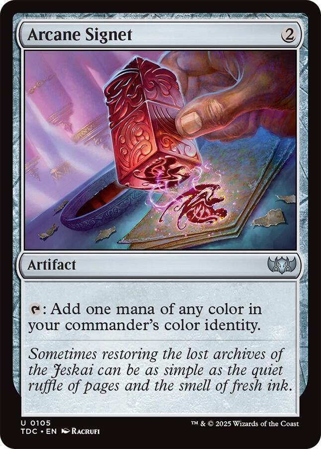 Image for Arcane Signet (105) (TDC) - Magic: The Gathering