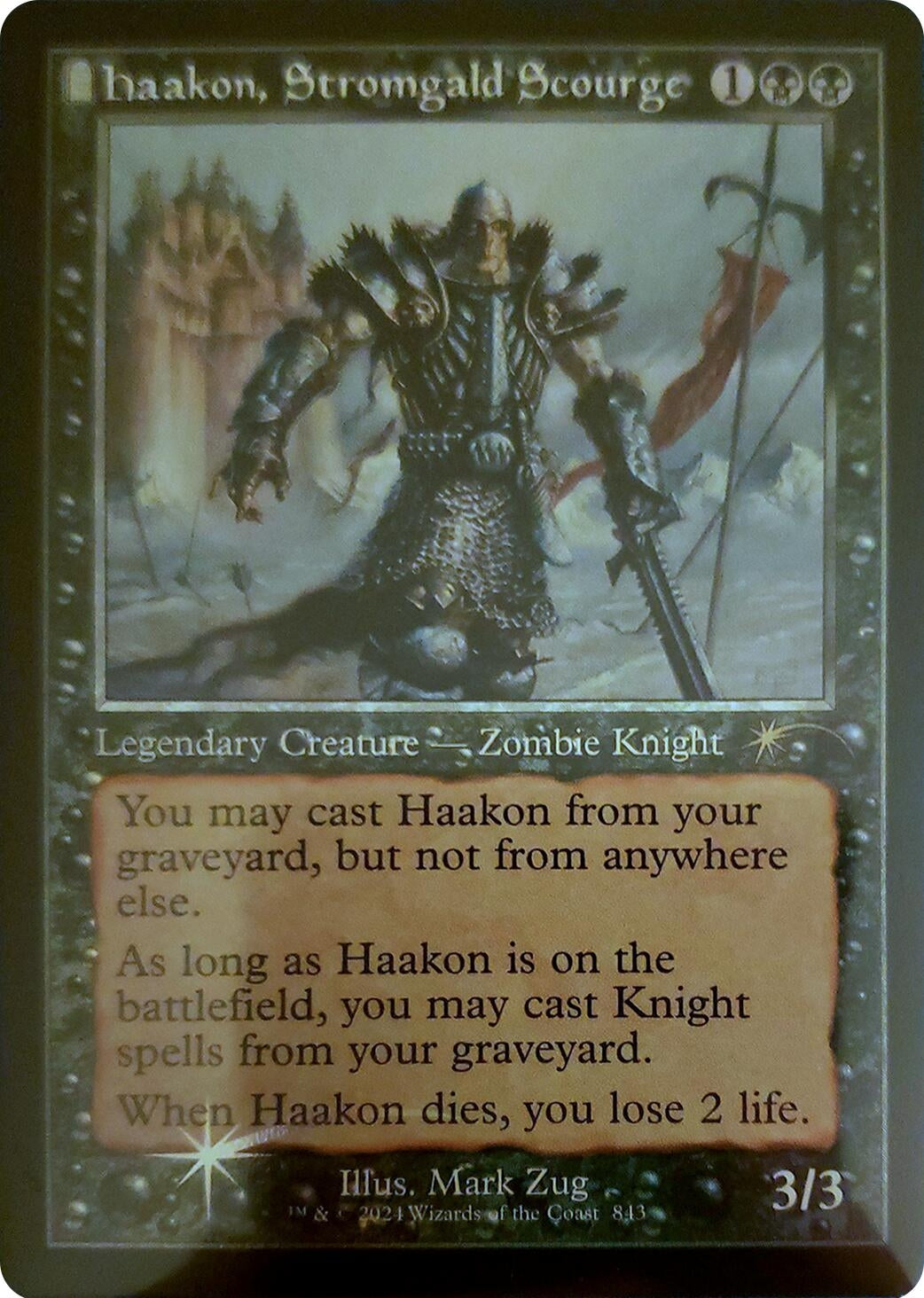 Image for Haakon, Stromgald Scourge (Retro Frame) (843) (SLD) - Magic: The Gathering