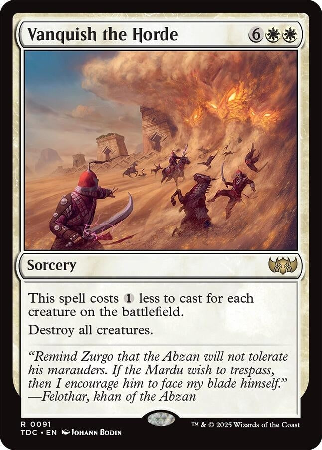 Image for Vanquish the Horde (91) (TDC) - Magic: The Gathering