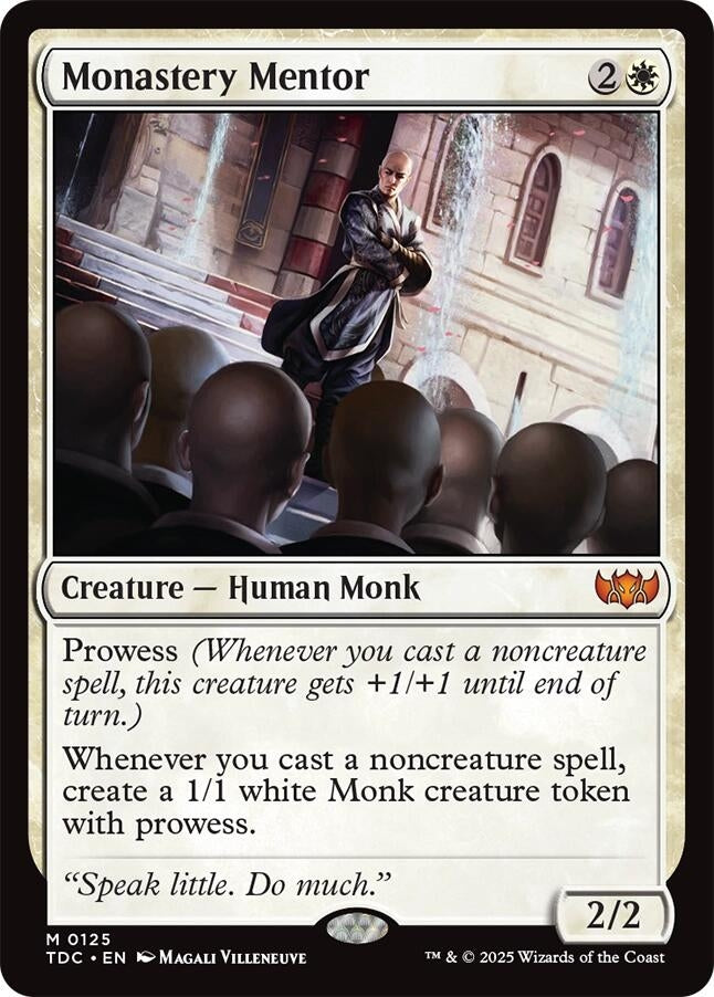 Image for Monastery Mentor (125) (TDC) - Magic: The Gathering