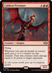 Image for Caldera Pyremaw (33) (TDC) - Magic: The Gathering