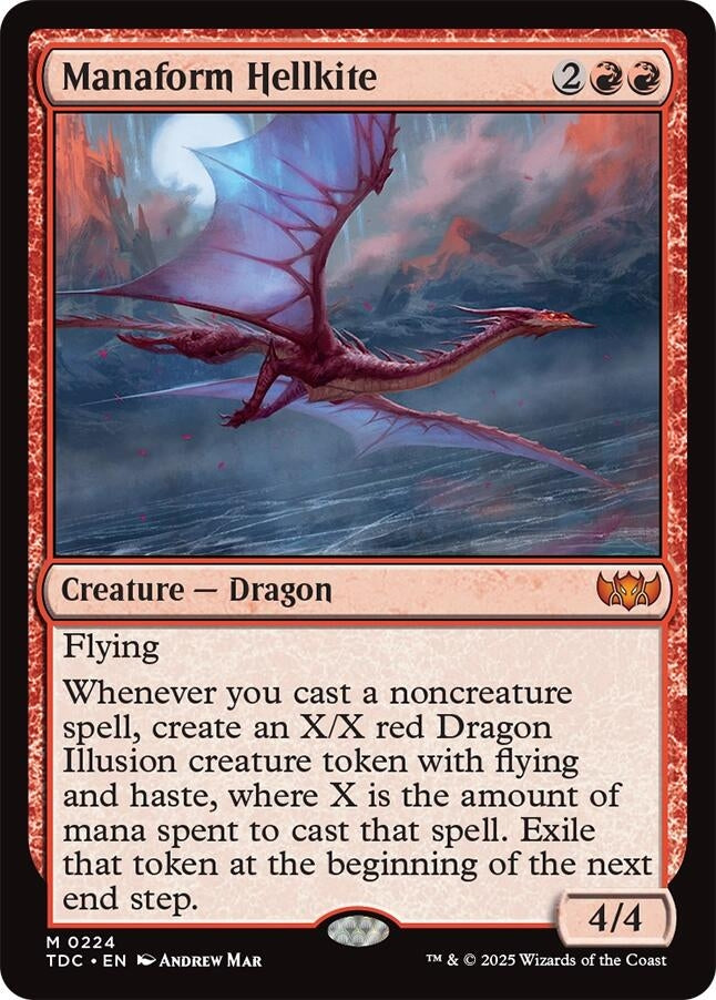 Image for Manaform Hellkite (224) (TDC) - Magic: The Gathering