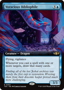 Image for Voracious Bibliophile (Extended Art) (63) (TDC) - Magic: The Gathering