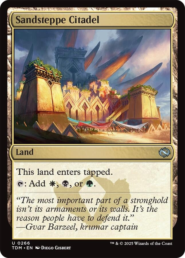Image for Sandsteppe Citadel (266) (TDM) - Magic: The Gathering