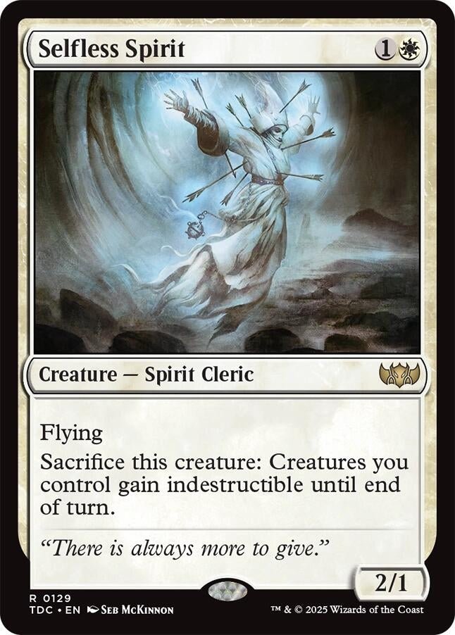 Image for Selfless Spirit (129) (TDC) - Magic: The Gathering