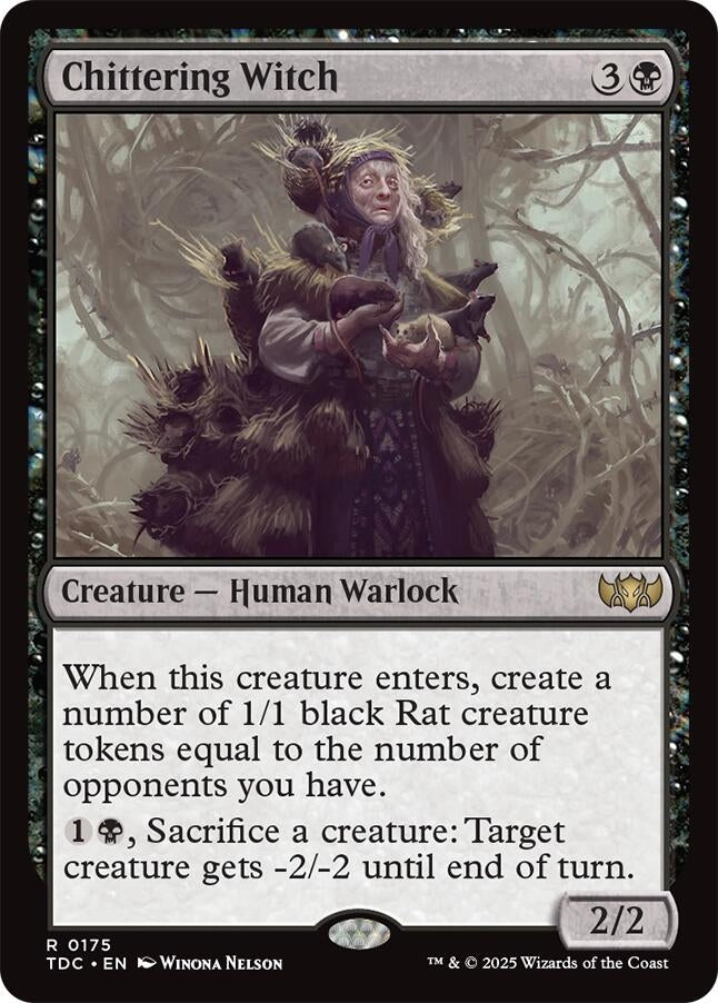 Image for Chittering Witch (175) (TDC) - Magic: The Gathering