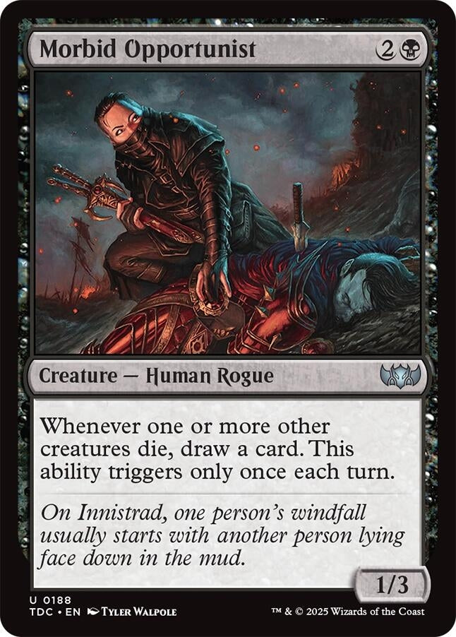 Image for Morbid Opportunist (188) (TDC) - Magic: The Gathering