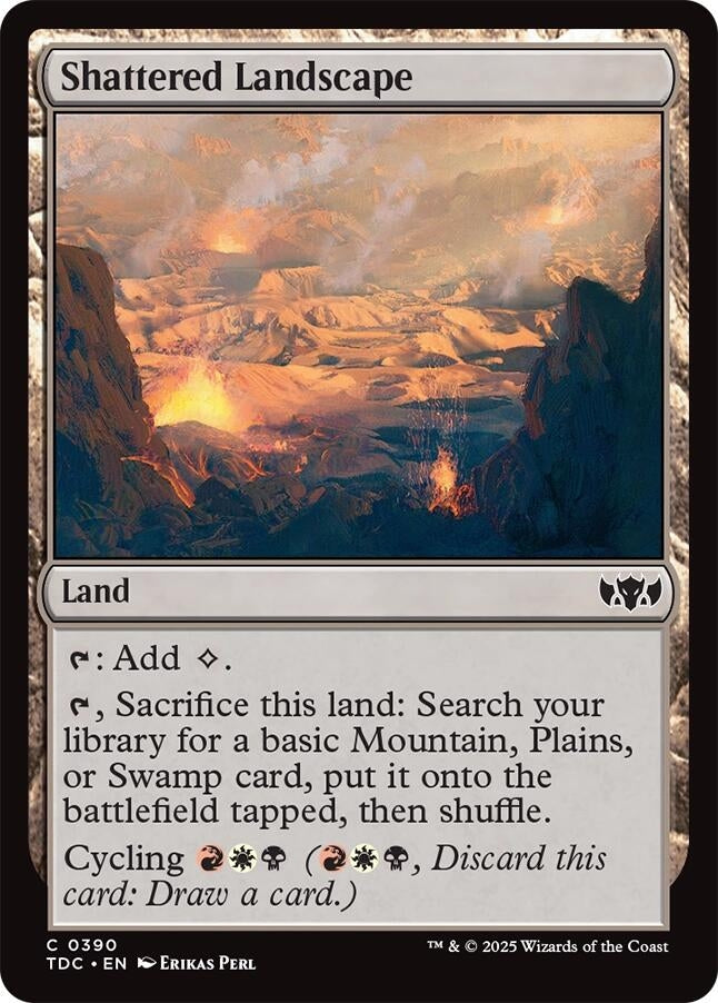 Image for Shattered Landscape (390) (TDC) - Magic: The Gathering