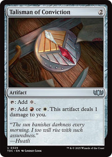 Image for Talisman of Conviction (329) (TDC) - Magic: The Gathering